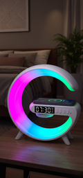The Aura 3-in-1 Smart G-Lamp | 15W Fast Wireless Charger, Bluetooth Hi-Fi Speaker & RGB Mood Lighting