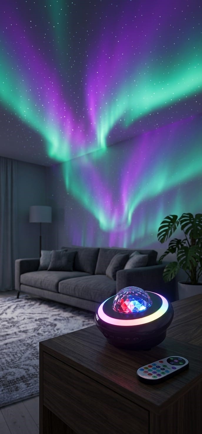 Aurora Borealis 3-in-1 Star Projector | Northern Lights, Ocean Wave & Bluetooth Speaker Experience